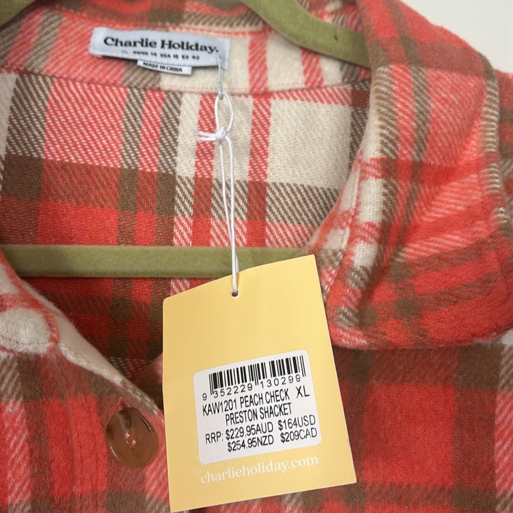 NWT Women’s Charlie Holiday Preston Shacket Size XL MSRP $139 - Picture 4 of 4